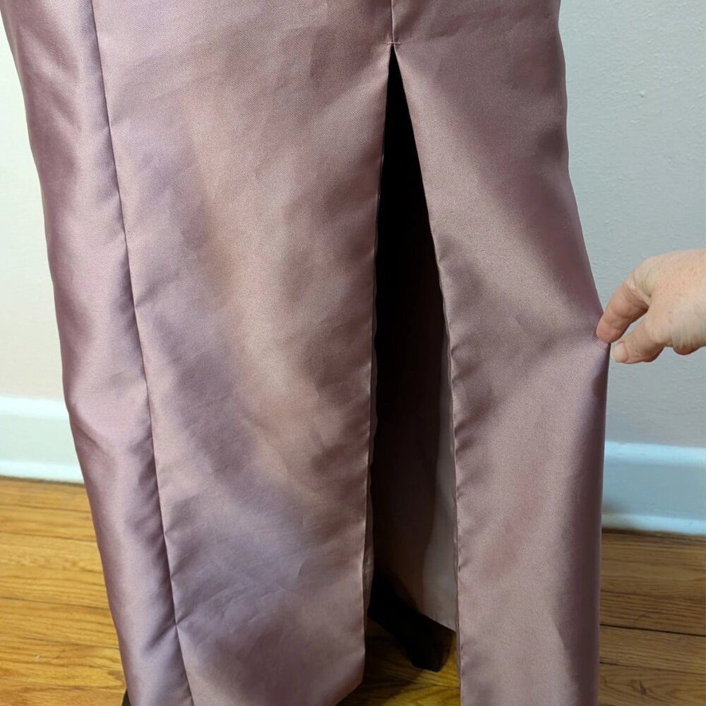 Bella Dusty Rose Pink BB135 Maxi Sleeveless Formal Dress Size 10 - Picture 6 of 15
